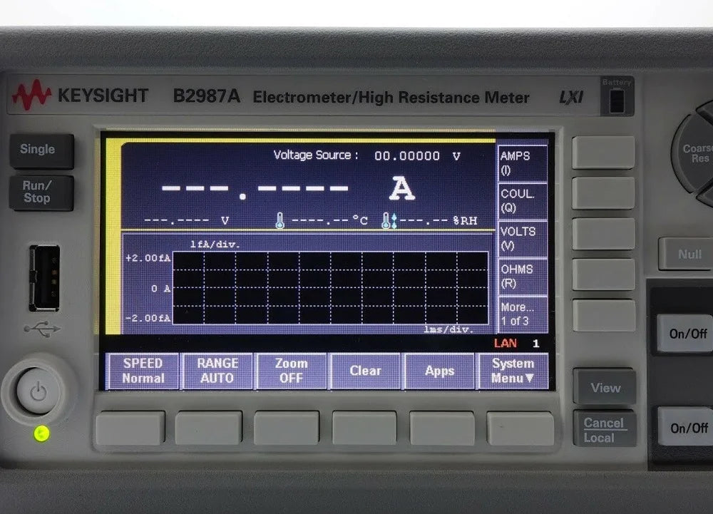 Keysight Used B2987A Electrometer/High Resistance Meter 0.01fA, 1000V (Agilent) Price Negotiable