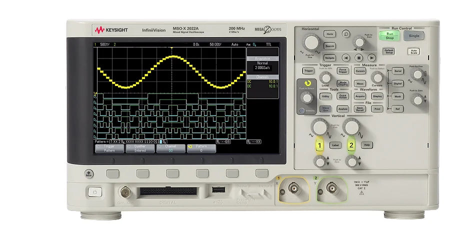 KEYSIGHT DSOX2022A Oscilloscope: 200 MHz, 2 Analog Channels