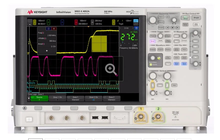 KEYSIGHT MSOX4052A Mixed Signal Oscilloscope: 500 MHz, 2 Analog Plus 16 Digital Channels