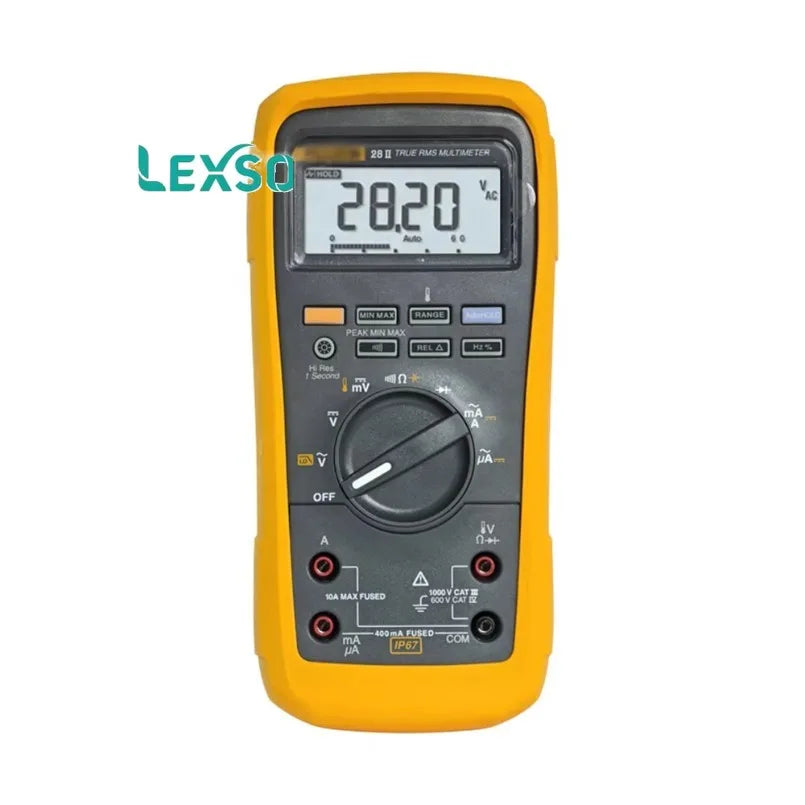 28 II True RMS Digital Multimeter IP67 Waterproof Dustproof for Mining Oil Gas Heavy Industry Maintenance  lexso