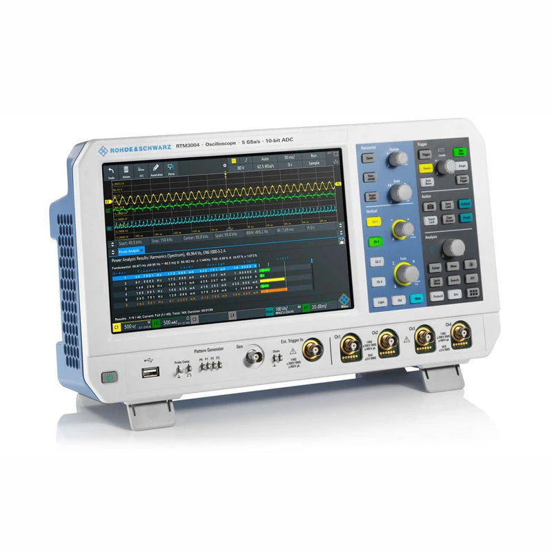 Used Rohde & Schwarz RTM3004 Digital Real-time Multifunction Mixed Signal Oscilloscope 4 Channels 10MHz