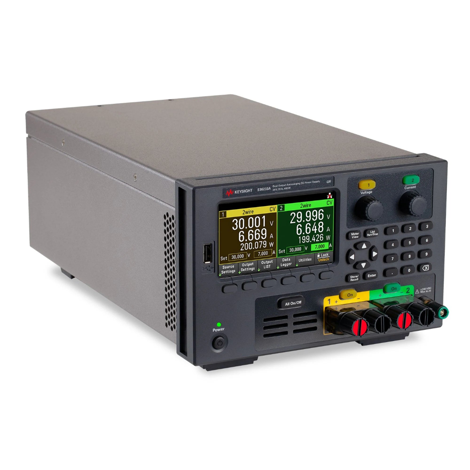 Keysight E36233A 400W Autoranging Dual Output Power Supply 30V 20A