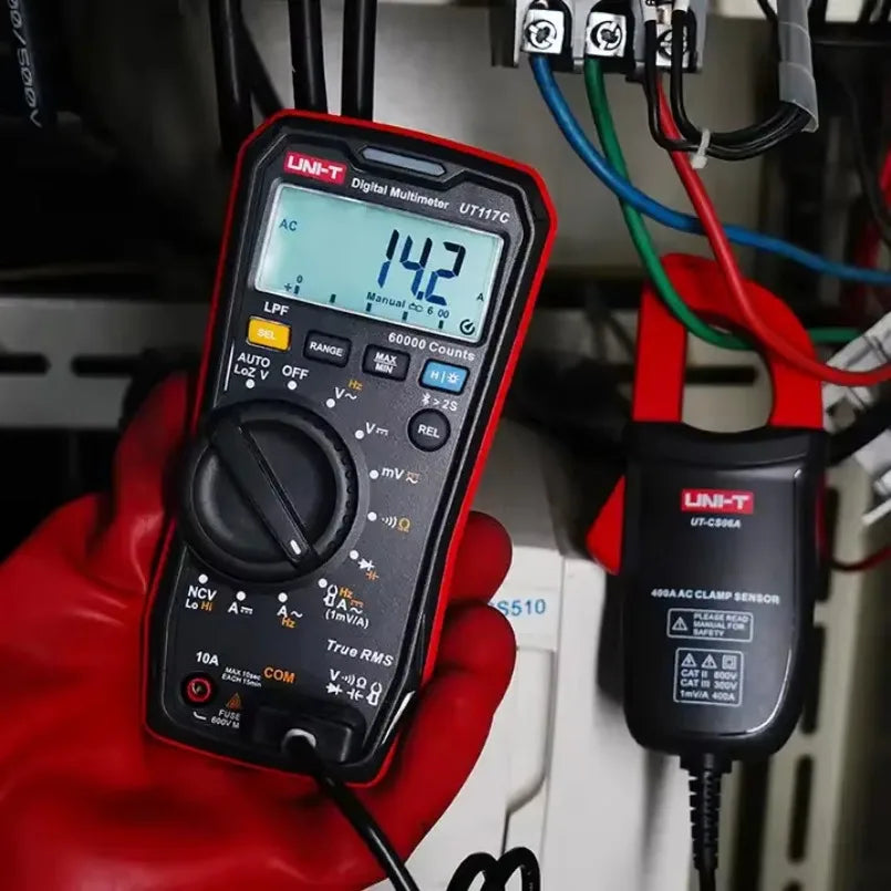 UT117C High-precision True RMS  60000 Digits Digital Multimeter AC/DC Current Voltage 600V 10A Auto-Range Tester  UTCS06A lexso