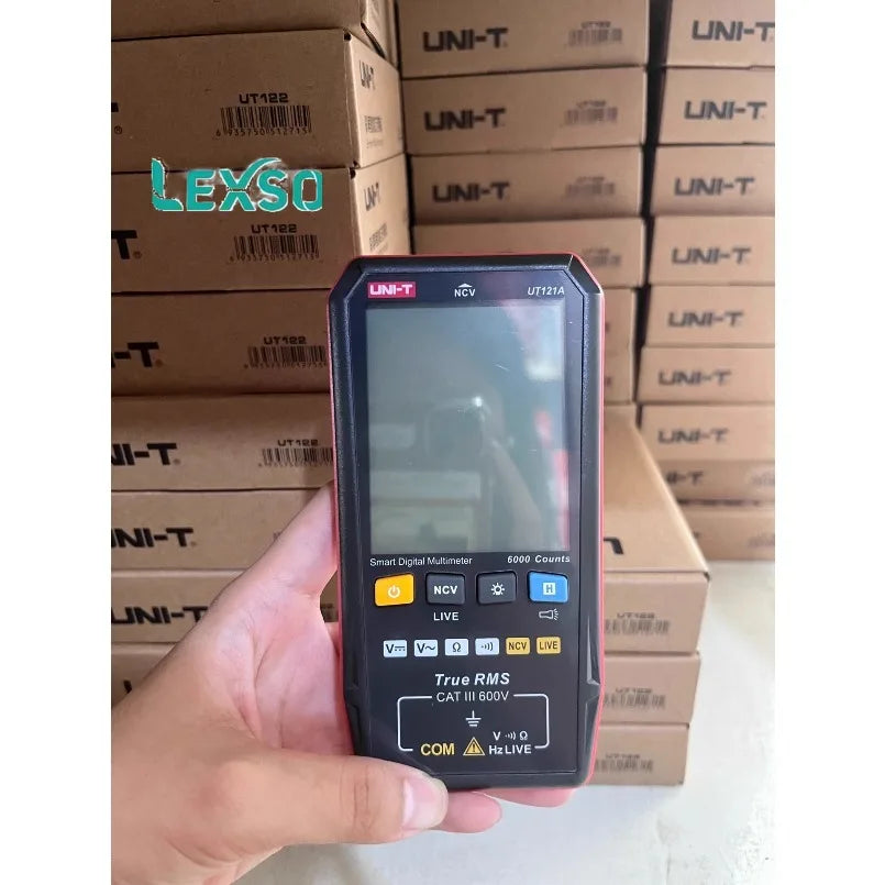 UNI-T UT122 Smart Digital Multimeter Rechargeable Voltmeter Auto-Ranging Voltage Resistance Continuity Capacitance NCV True TRMS lexso