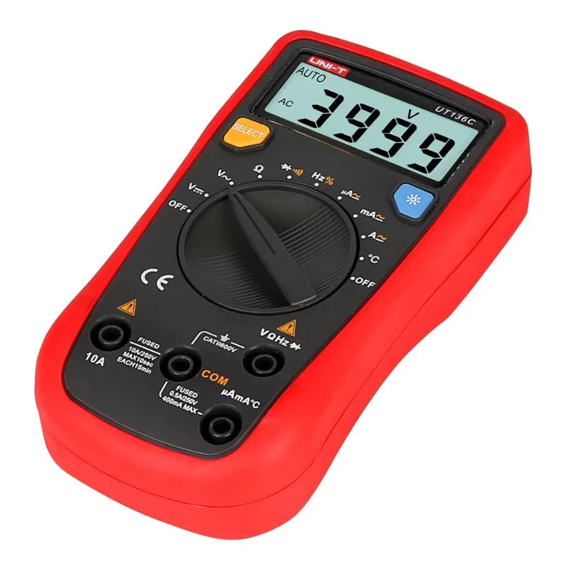 UNI-T UT136C 10A AC DC Unity Digital Multimeter Price Multimeter Specifications Circuit Measurement Multimeter Ohm Tester lexso