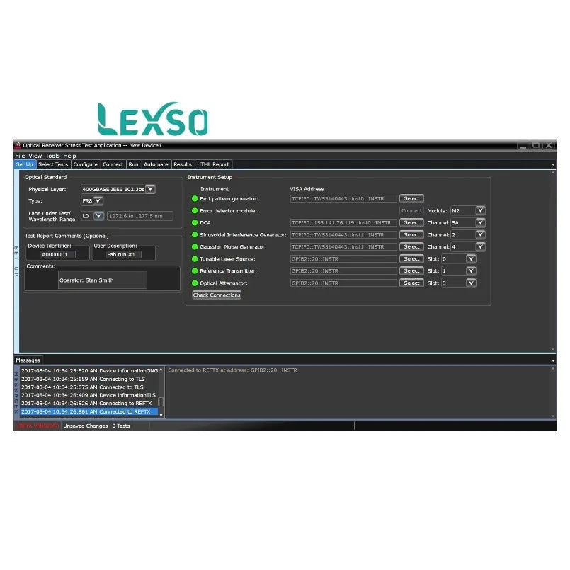 Keysight N4917BSCB Electronic Measuring Instrument Optical Receiver Stress for Test Solution lexso