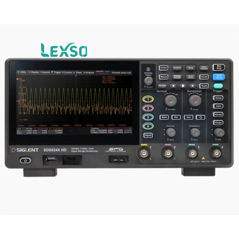 SIGLENT SDS804X HD Compact Low-Noise Quad-Channel Digital Oscilloscope with High Vertical Resolution lexso