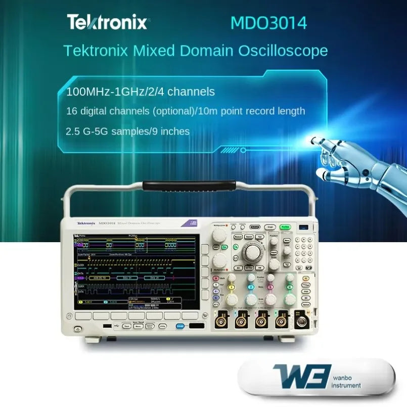 Tektronix MDO3014 Portable 4-Channel Mixed Domain Digital Oscilloscope Multi-Function Handheld Multi-Function MDO3024  lexso