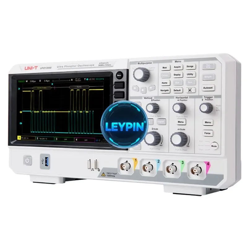 UNI-T UPO1102X 2 Channels Sampling Rate 1GSa/s Memory Depth 56Mpts/CH Digital Oscilloscope UPO1202X    lexso