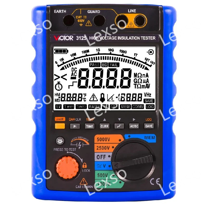 VICTOR Digital Insulation Resistance Tester VC3125 High Voltage Megohm Meter 5000V    ytdi