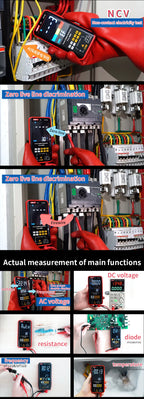 UT121A Smart Digital Multimeter True RMS Voltage Frequency Dual Display NCV LIVE Auto Range 6199 Count Meter lexso