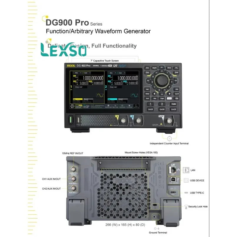 Rigol DG902 Pro 70 MHz Multi-function Signal Generator with High-Resolution Frequency Meter  lexso