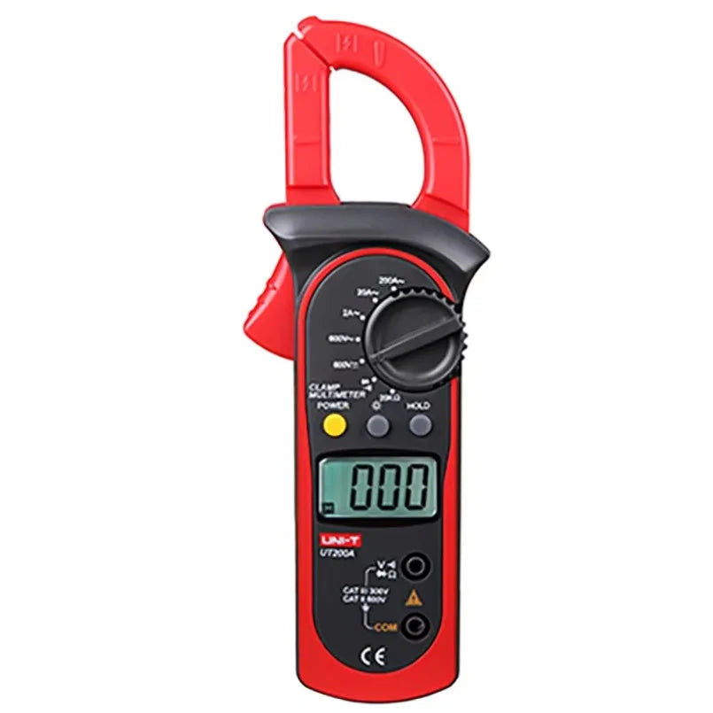 Unit-T Ut200A Portable Digital Clamp Meter AC DC Multimeter 2000 Count Range Voltmeter Ohm Meter AC Diode Tester LCD Back Bright lexso