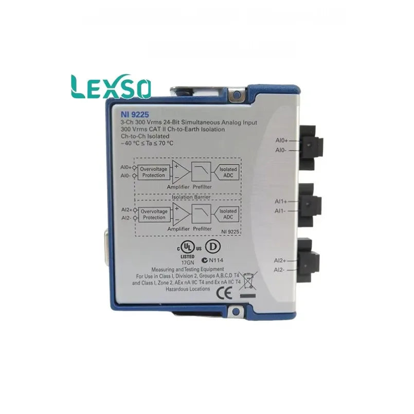 NI-9229 NI-9225 NI-9242 C-Series Voltage Input Module 3 differential analog input channels lexso