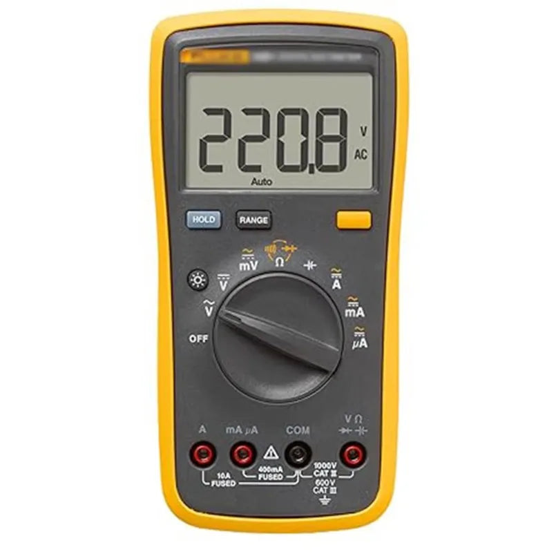 15B+ Electric Digital Multimeter Plastic Household Use Measures AC/DC Voltage/Current 1000V 10A Resistance Continuity  lexso