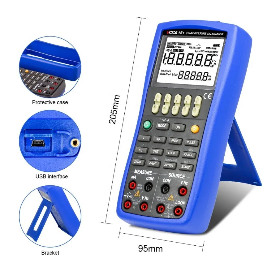 VICTOR VC15+ V/mA/Pressure Calibrator Calibrating 2wire Pressure Transmitter Calibrating Pressure-voltage Transmitter LS   ytdi