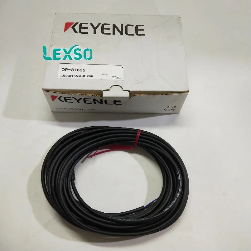 Original KEYENCE OP-87635 Connector Cable M12 Straight 10M Standard for Laser Sensor   lexso