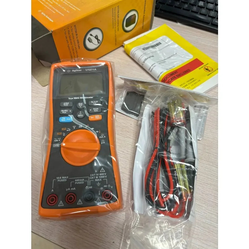 KEYSIGHT AGILENT U1271A Digital Multimeter LCD VDC: 300m/3/30/300/1000V True RMS  ytdi