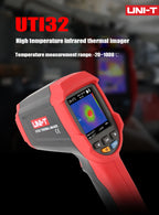 UNI-T UTI32 Thermal Imager High Temperature Thermal Imaging Camera Floor Heating Pipe Testing -20-1000 lexso