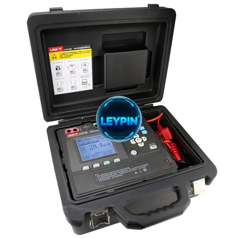 UNI-T UT515B 10KV Insulation Resistance Tester 10T DAR & PI Function 999 Sets Data Storage Lithium Battery     lexso