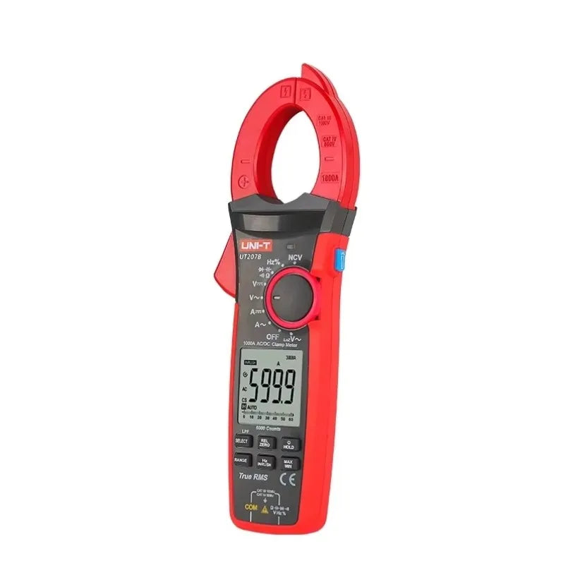 UNI-T True RMS Digital Clamp Meter AC DC Current 1000A 1000V LPF 6000 Count Backlight Flashlight Multimetro Tester UT207B lexso