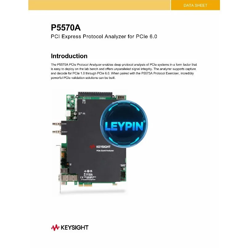 Keysight  PCIe  6.0 Protocol Analyzer  Lab Home Tester  P5570A          ytdi