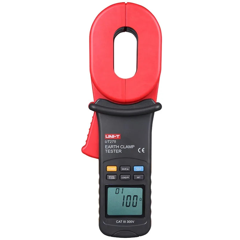 UNI-T UT275 Clamp Earth Ground Tester Auto Range Resistance Clamp Earth Resistance Tester with Data Storage Backlight lexso
