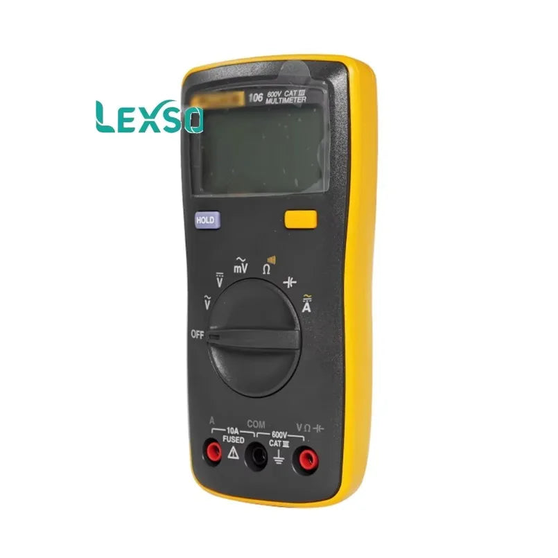 106 Handheld Digital Auto Range Digital Multimeter AC/DC Easily Carried Mini DMM Meter  lexso