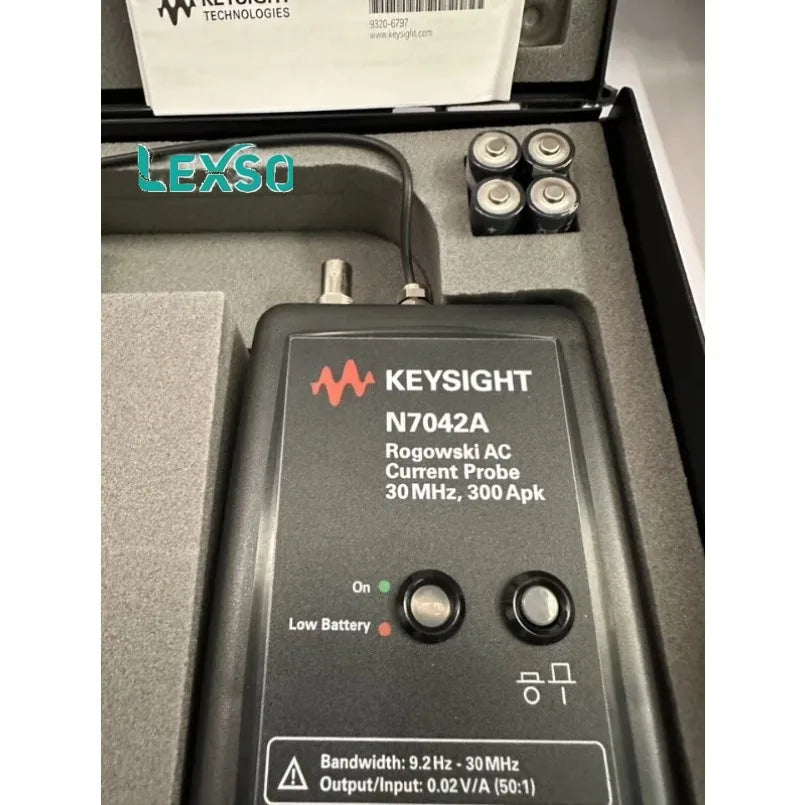 Keysight N7042A Rogowski AC Current Probe, 30 MHz, 300 a   lexso