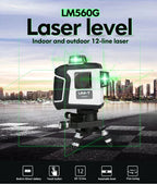 UNI-T LM560G Laser Level Indoor Outdoor 12 Laser Lines 360 Wire Bonding Efficient Labor-saving Automatic Leveling Function LS    ytdi