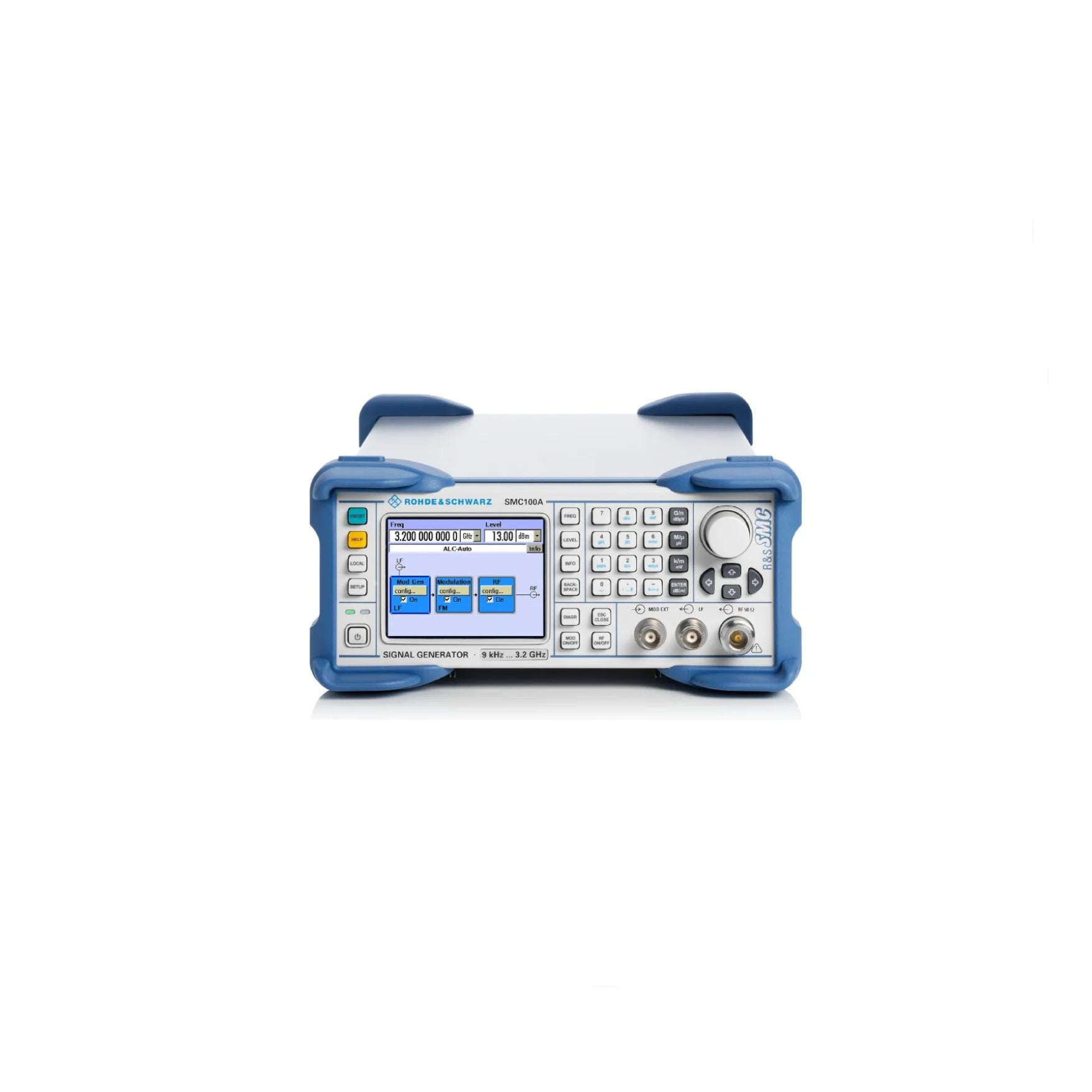 Rohde & Schwarz SMC100A signal Generator Frequencies Range From 9 kHz to 1.1 GHz or 3.2 GHz