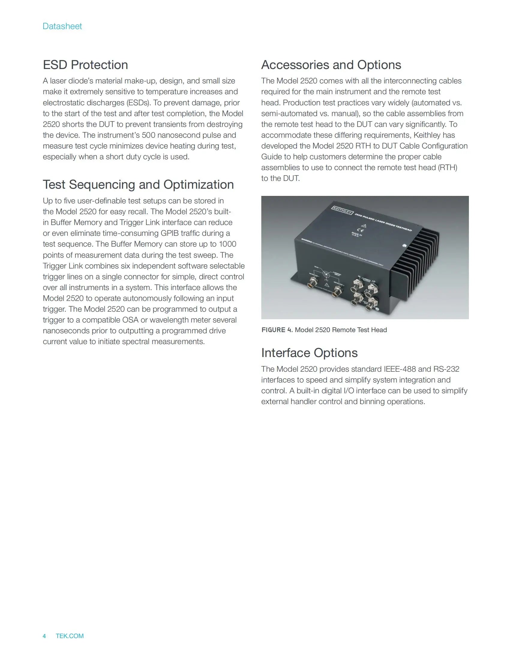 Tektronix Keithley SourceMeter Optical Instrument 2520 Pulsed Laser Diode Test System Price Contact Us   ytdi