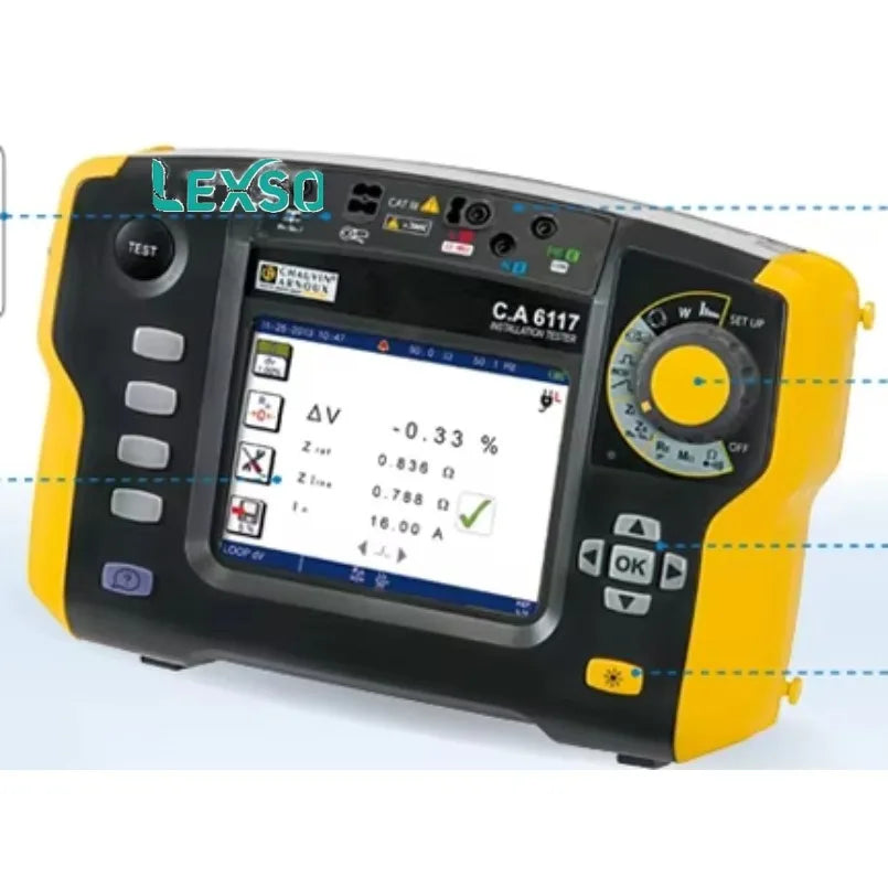 Original CHAUVIN ARNOUX AEMC CA 6116N Multi-Function Installation Tester Equipped with Advanced Type-B RCD Testing    lexso