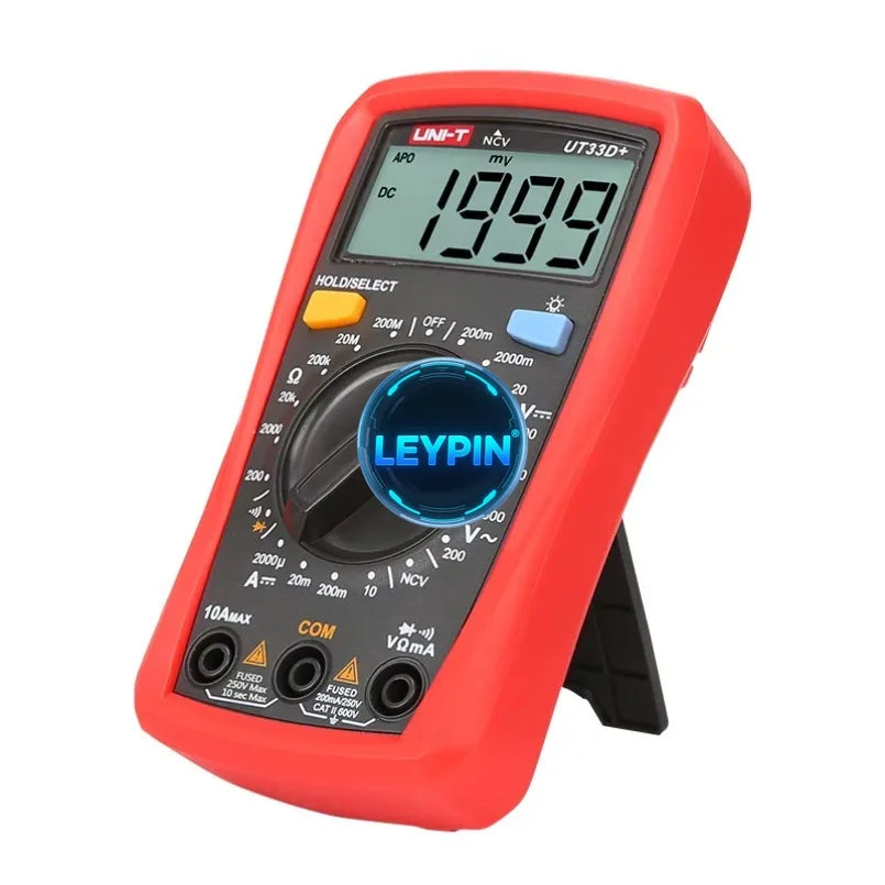 UT-33D+ Uni-t Multimeter AC DC Current Resistance NCV Tester Handheld Multimeter Digital     lexso