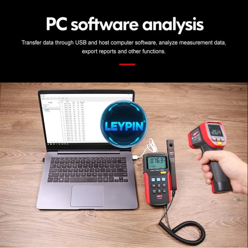 UNI-T Laser Power Meter UT385 Precision Laser Sensor Power Analyzer Laser Power Tester LCD Screen Display     lexso