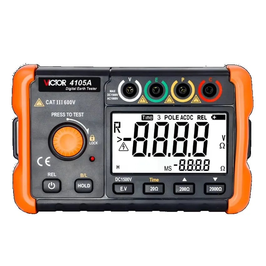 VICTOR 4105A Digital Earth Ground Resistance Tester Digital Earth Tester Insulation Resistance Tester LS   ytdi