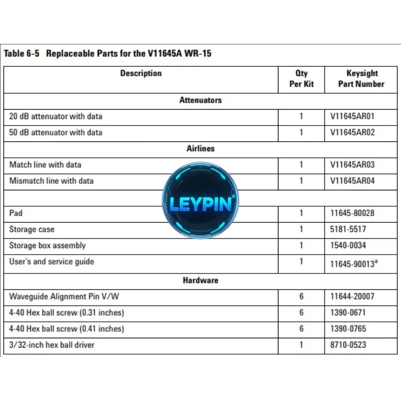 Keysight Q11645A Verification Kit, WR-22, 50 to 75 GHz ytdi