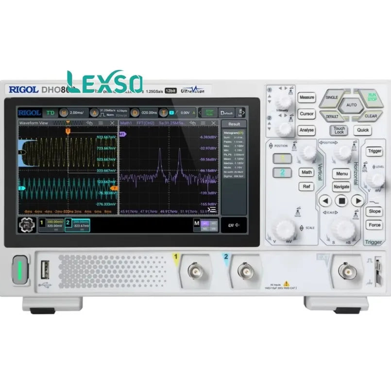 RIGOL DHO802 Advanced Ultra-High Resolution Digital Oscilloscope with High Performance and Precise Signal Analysis lexso