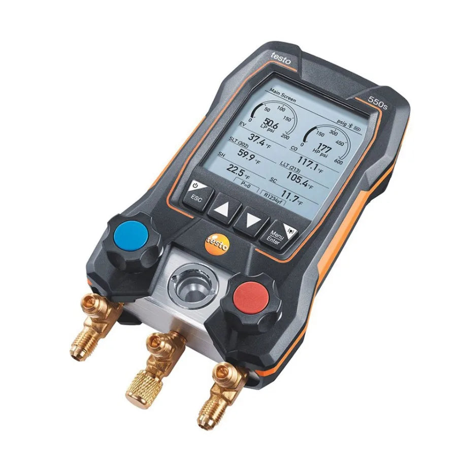 Testo 550s Smart Set - Smart Set Intelligent Digital Display Refrigerant Meter LS   ytdi