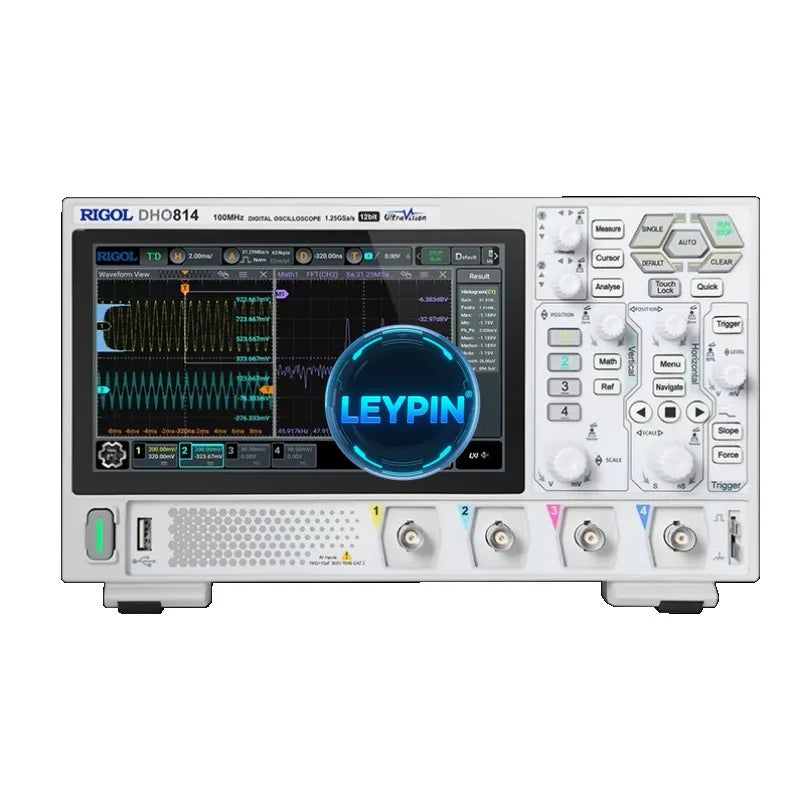 Rigol DHO804 Digital Oscilloscope 4 Channels 25 Mpts Maximum Storage Depth Supports Type-C Power Supply     lexso