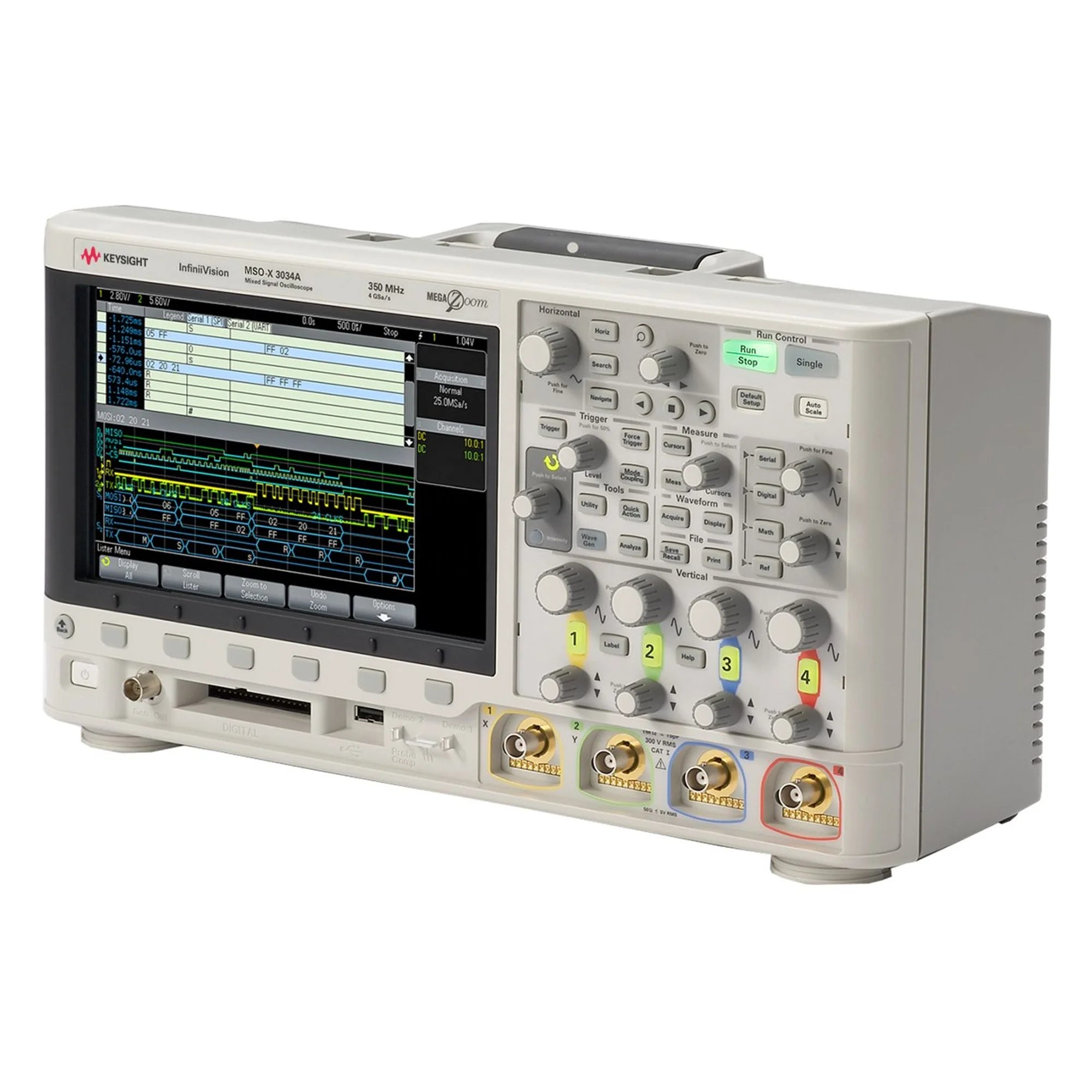 Keysight MSOX3034T Mixed Signal Oscilloscope 350 MHz 4 Analog and 16 Digital Channels