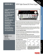 Keithley 2231A-30-3 Multi Channel Programmable DC Power Supply Tektronix DC Source Batteries to Converters Price Contact Us   ytdi