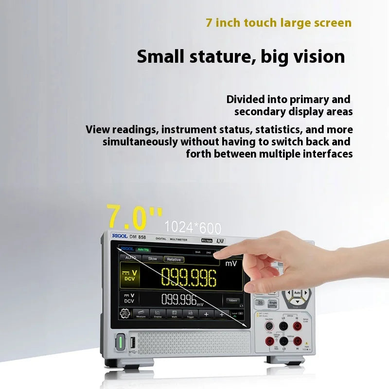 Rigol DM858E/858 Oscilloscope High-Precision Digital Multimeter Convenient Five-and-a-Half-Digit High-Definition Touch Screen