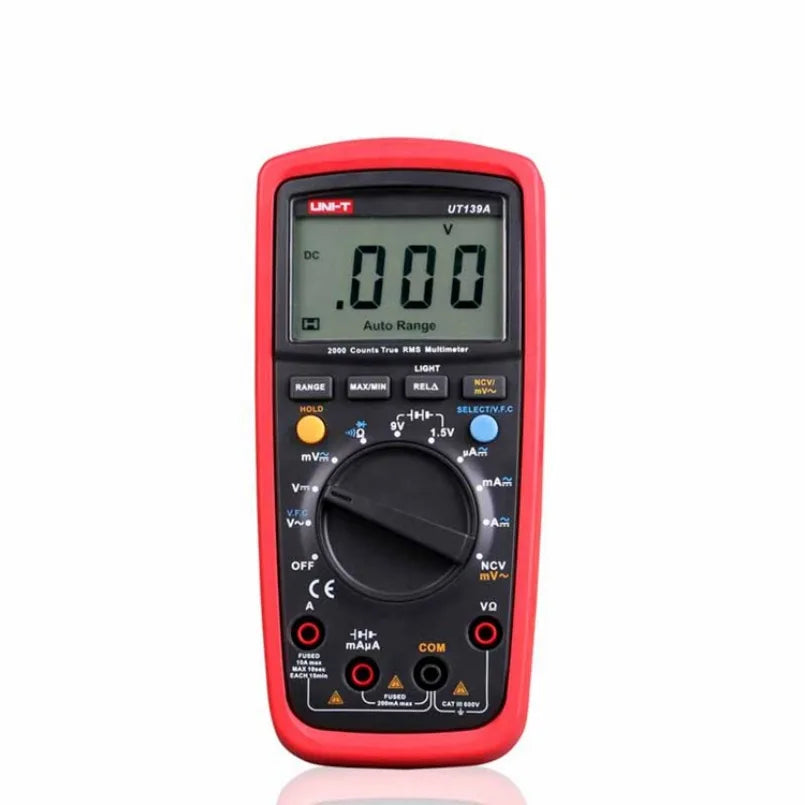 Digital Multimeter UNI-T UT139A True RMS Auto Manual Range AC DC Voltmeter Ammeter Capacitance Tester NCV Electronic Repair lexso