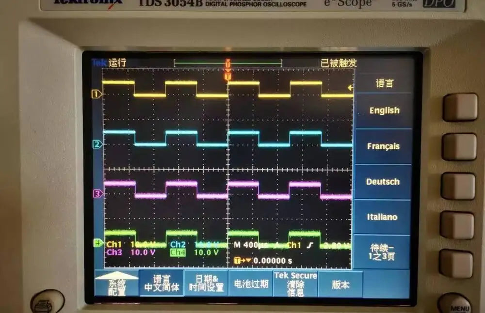 Tektronix TDS3044B High-Performance 400MHz 4-Channel Digital Oscilloscope 5GS Bandwidth 100 MSa/s Sample Rate 16-Bit Resolution