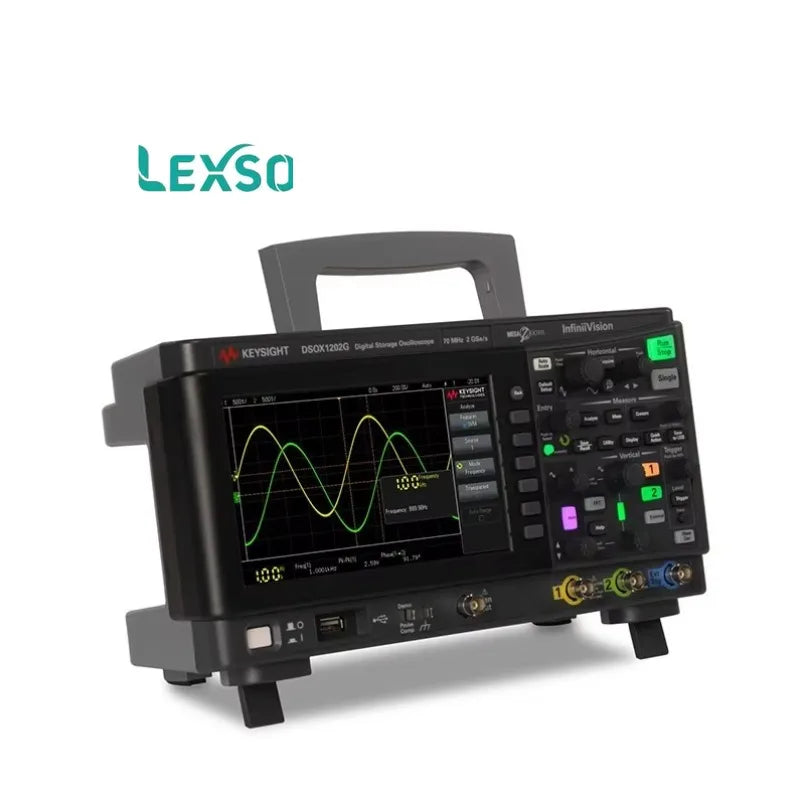 Keysight DSOX1202G 2-Channel Digital Oscilloscope with Built-In Waveform Generator 8-Bit Resolution 2 GSa/s Sample Rate lexso