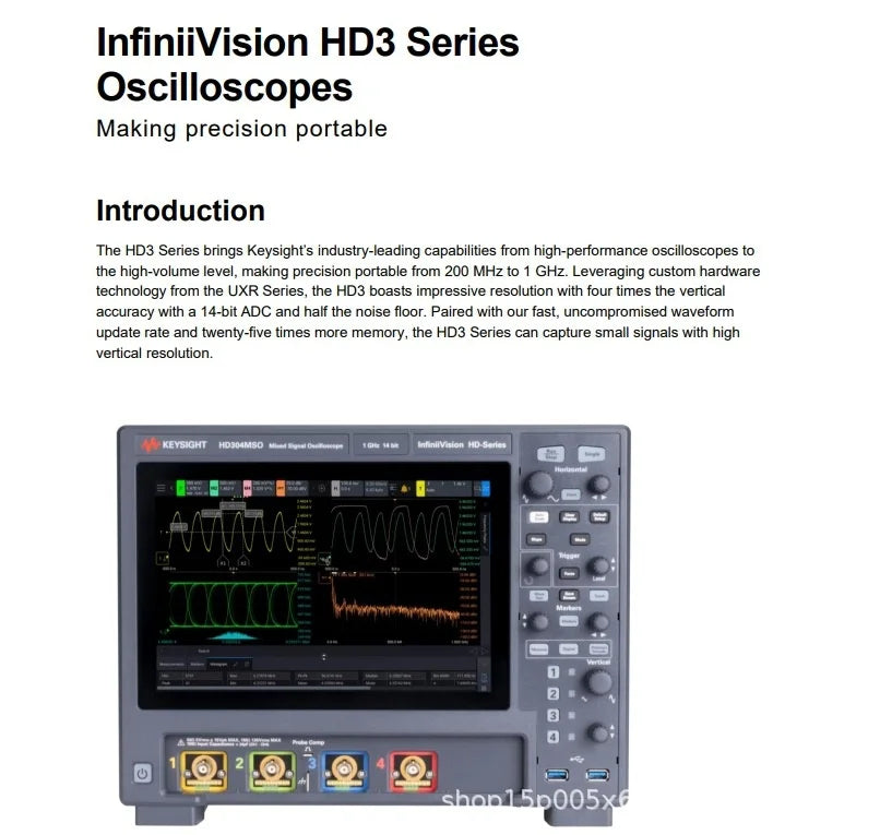 osciloscopio Keysight HD302MSO InfiniiVision Digital Oscilloscope 2 Channels German Product   ytdi