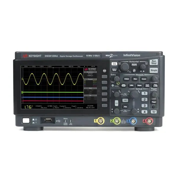 Keysight DSOX1204A Digital Storage Oscilloscope 4 Channels 200 MHz 2 GSa/s 8 Bit