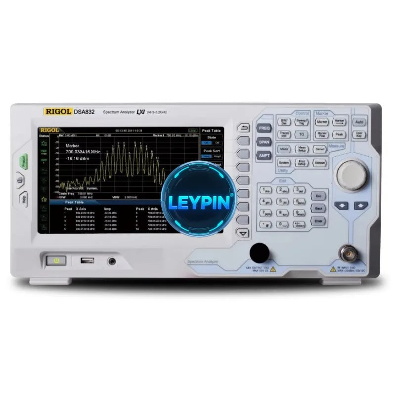 RIGOL DSA832 Digital Spectrum Analyzer 9 KHz to 3.2 GHz, High-Resolution Portable RF & Microwave Testing Instrument   lexso