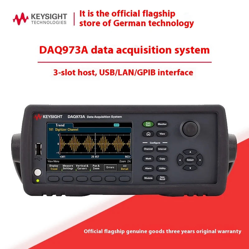 Keysight OEM Customizable Daq970A/973A Data Acquisition System for Instruments with Host Module Thermometer 3-Year Warranty